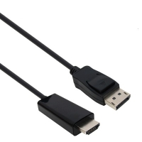NETmate 강원전자 DC-H4 (Black) 1.8M DisplayPort to HDMI 케이블 1.8m
