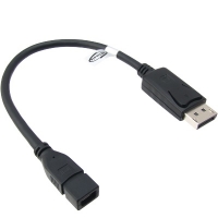 NETmate 강원전자 NM-DPG01 Mini DisplayPort to DisplayPort 케이블 젠더 0.25m