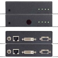 NETmate 강원전자 DVI-EXW DVI+RS232 1:1 리피터(로컬 + 리모트)(100m)(IR 컨트롤)