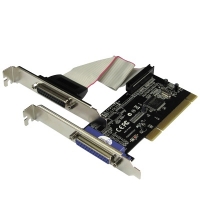 NETmate 강원전자 I-410 2포트 패러럴 PCI 카드(MOS)(슬림PC겸용)