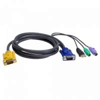 에이텐 2L-5202UP 1.8M USB KVM 케이블 with PS/2 to USB 컨버터 내장 3 in 1 SPHD