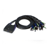 에이텐 CS64US 4-포트 USB VGA/오디오 케이블 KVM 스위치 (0.9m, 1.2m)