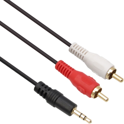 넷메이트 NMA-SR200N 스테레오 to RCA 2선 케이블(2.8Ø) 2m