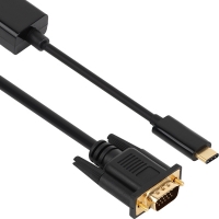NETmate 강원전자 NMC-CV05 USB3.1 Type C to VGA(RGB) 컨버터(케이블 타입/무전원/Alternate Mode)