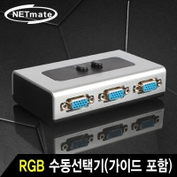 NETMATE 강원전자 NM-RS21 VGA(RGB) 2:1 수동선택기(벽걸이형/가이드 포함)