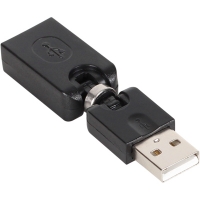 NETmate 강원전자 NM-UGR01 USB2.0 AM/AF 3D 젠더(블랙)