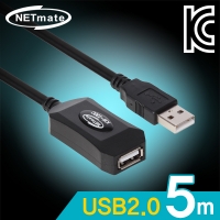 넷메이트 KW-230C USB2.0 무전원 리피터 5m (Terminus)