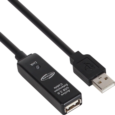 NETmate 강원전자 CBL-203-5M USB2.0 무전원 리피터5m