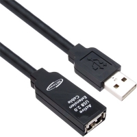 NETmate 강원전자 CBL-203D-20M USB2.0 리피터 20m (전원 아답터 포함)