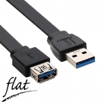 넷메이트 NMC-UF310F USB3.0 연장 AM-AF FLAT 케이블 1m (블랙)