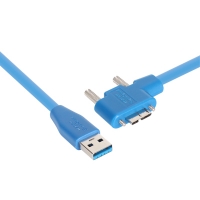 NETmate 강원전자 CBL-HFPD302MBS-2mLA USB3.0 High-Flex AM-MicroB(왼쪽 꺾임) 케이블 2m