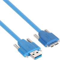 NETmate 강원전자 CBL-HFPD302MBSS-2M USB3.0 High-Flex AM(Lock)-MicroB(Lock) 케이블 2m