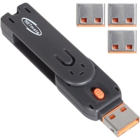 NETmate 강원전자 NM-UL01D 스윙형 USB포트 잠금장치(오렌지)