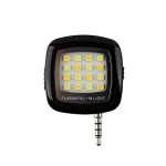 Coms 컴스  ITC093 스마트폰 LED 라이트 16LED, Black