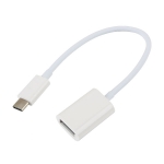 Coms 컴스 IB605 USB 3.1 OTG젠더(Type C) USB 2.0 A(F) 20cm, White