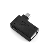 Coms 컴스 NT546 스마트폰 OTG 젠더-Micro M/USB F (보조 전원공급 Micro F), 우향 꺾임