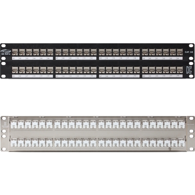 NETmate 강원전자 NM-SUP12 CAT.5E STP 48포트 키스톤잭 판넬(2U)