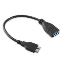 Coms 컴스 IT578  USB 3.0 OTG 케이블 (Micro M/F), Black