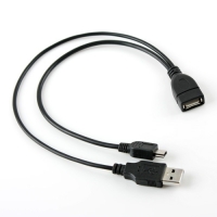 Coms 컴스 NA843 USB 케이블 Short (Mini 5P M/USB M/F), OTG, Y형