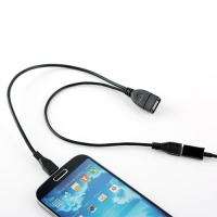 Coms 컴스 NA839 USB OTG 케이블 (Micro 5P M/F/USB F),Y형