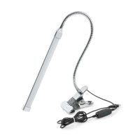 Coms 컴스 BU145 USB 램프(LED바), 클립고정/Silver, 18cm 밝기/색상 조절