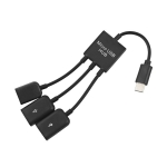 Coms 컴스 IB609  USB 3.1 허브(Type C), USB 2P/Micro 1P