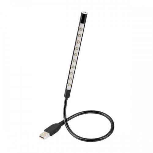 Coms 컴스 ITB843 USB 램프(라인/막대형) 10LED/터치(on/off) Black