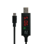 Coms 컴스 MV213 USB 테스터기(전류/전압 측정) Micro USB 케이블 일체형 1M