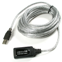 Coms 컴스 U2896 USB2.0 리피터 케이블 - 5m 이상 연장시 사용/ 길이 5m [U2896]