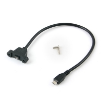 Coms 컴스 NA487 USB/Micro 5P 연장 포트 케이블- Micro USB 5P M/F 30cm/Black