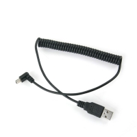 Coms 컴스 NA486 USB 미니 케이블(스프링) 40cm~1M - USB A(M)/Mini 5P B(M) 하향꺾