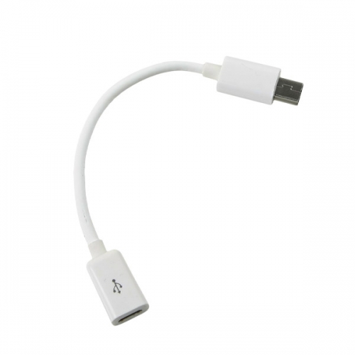 Coms 컴스 NA494 USB 젠더- Micro B(F)/Mini 5P(M) 10cm - White