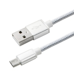 Coms 컴스 IB353 안드로이드 케이블(Micro USB)가이드 1.5M/Silver, 정리홀더