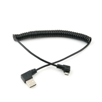 Coms 컴스 NT650 USB/Micro USB(B) 케이블(스프링) 20cm~1.5M