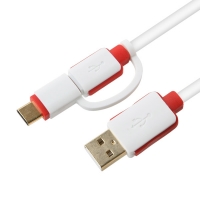 Coms 컴스 FW338 USB 3.1 케이블(Type C) 2 in 1/ 꼬리물기