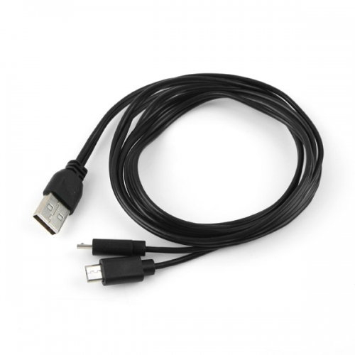 Coms 컴스 BU788 USB/Micro USB(B) 케이블 Y형 1.5M Black