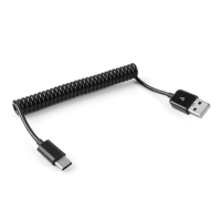 Coms 컴스 NA938  USB 3.1 케이블 (Type C) 스프링 10~60cm Type C(M)/USB 2.0 A(M)