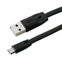 Coms 컴스 ITB678 USB/Micro USB(B) 케이블(Flat형) 1M, Black