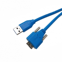 LANstar 라인업시스템 LS-U30AMBM-S1M USB3.0 AM-MicroB Screw 케이블 1M Blue
