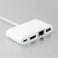 Coms 컴스 CL520 USB 3.1 컨버터(Type C), HDMI & 기가비트랜