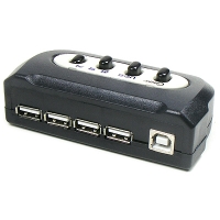 Coms 컴스 Coms-UM41AB USB 수동 선택기 4:1 / A 타입 4포트/ B타입 1포트