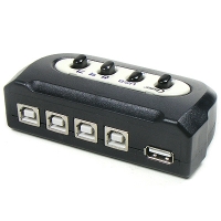 컴스 Coms-UM41BA USB 수동 선택기 4:1, A 타입 1포트/ B타입 4포트 [Coms]