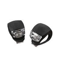 Coms 컴스 HJ008-2 자전거 LED 안전 점멸기(HJ008-2), Black 2ea, White LED