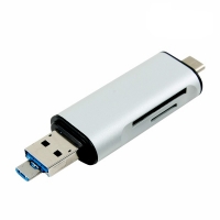 Coms 컴스 IB044 USB 3.1 멀티 카드리더기(Type C), USB/Micro USB/SD/Micro SD