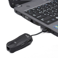 Coms 컴스 MV436 USB 2.0 멀티 컨버터(카드리더+2P+허브+랜)