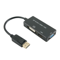 Coms 컴스 DM453 디스플레이 포트 컨버터(3 in 1) DP to HDMI/DVI//VGA