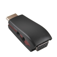 Coms 컴스  IT891 HDMI 컨버터(VGA변환/오디오지원),HDMI M/F형 젠더포함