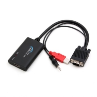 Coms 컴스 VE704 HDMI 컨버터(VGA to HDMI), 오디오/USB 전원 지원