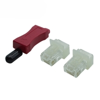 랜스타 LS-LKPC-WT LAN 포트 Lock-콘넥터,잠금장치, 제작 콘넥터 포함 WHITE, (Key 1개, 플러그 10개 1SET)