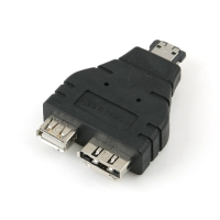 Coms 컴스 IT274 SATA 젠더(eSATA 변환) Y형, eSATA(M) to SATA(F) + USB A(F)